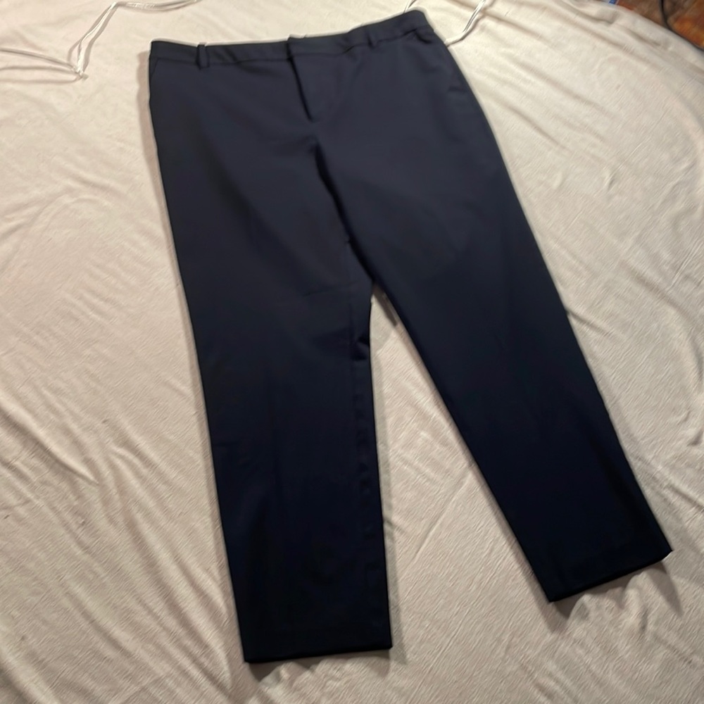 Charter Club classic fit dark blue pants. Size 14, 2 front & back pockets